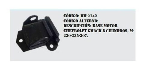 Base Motor Chevrolet Malibu 8cil 68-76 6cil 230 231 235 307 