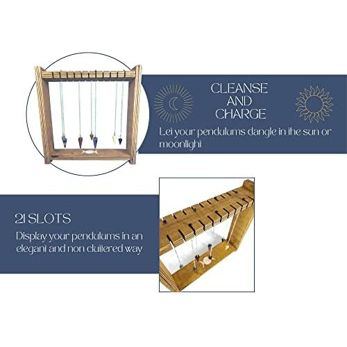 Soporte De Péndulo De Madera De Triple Diosa Lunar, Es...