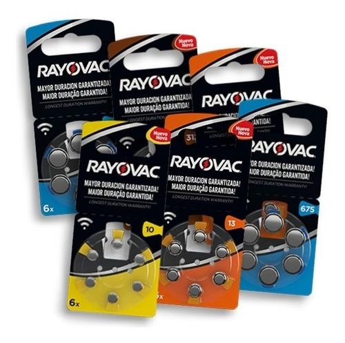 Pilas Para Audífono Rayovac Pack 5 Blister De 6 Pilas