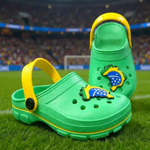 Babuche Brasil Copa do Mundo Infantil Unissex - Miniatura 3