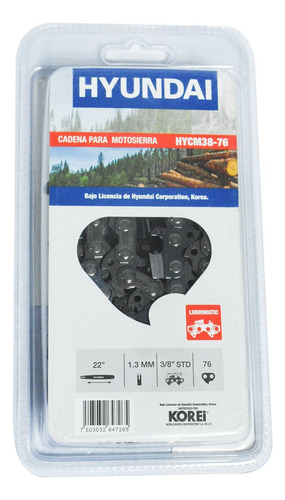 Cadena 223/8 Std. 38 Dientes 76 Eslabones Para Techno700 