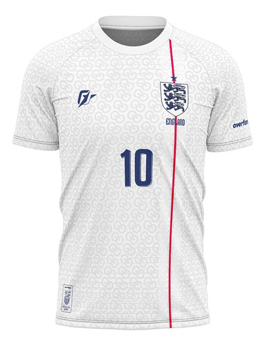 Camiseta Filtro Uv Inglaterra Copa Torcedor Retrô Três Leões