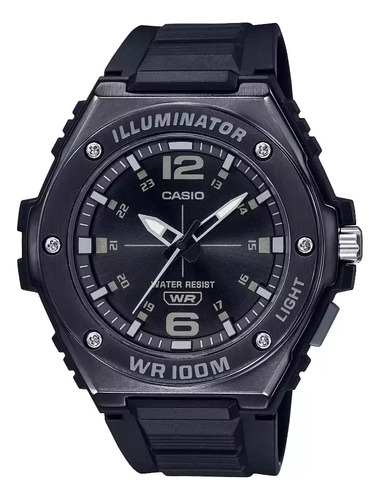 Reloj Casio Digital Mwa-100hb-1av Para Hombre E-watch Color de la correa Negro Color del bisel Negro Color del fondo Negro