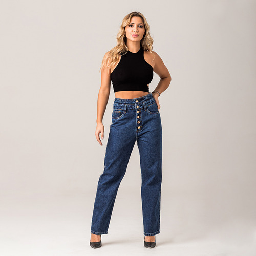 Calça Jeans Feminina Cintura Alta Zune