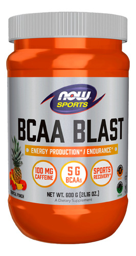 Polvo Aminoácidos Bcaa Blast Now Sport Tropical 600gr
