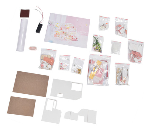 Conjunto De Casa De Muñecas En Miniatura Para Niños, Kit De