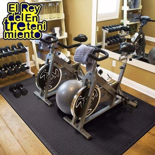 Imagen 6 de 6 de Piso Tatami Goma Eva Encastrable 1x1m 2cm Negro Gris- El Rey
