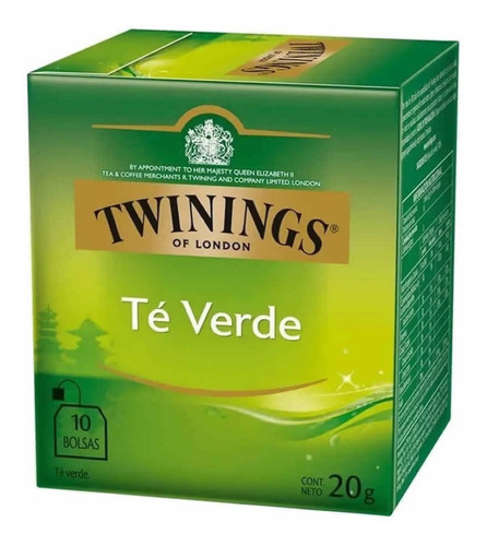 Te Twinings Te Verde 20gr. 10 Saquitos