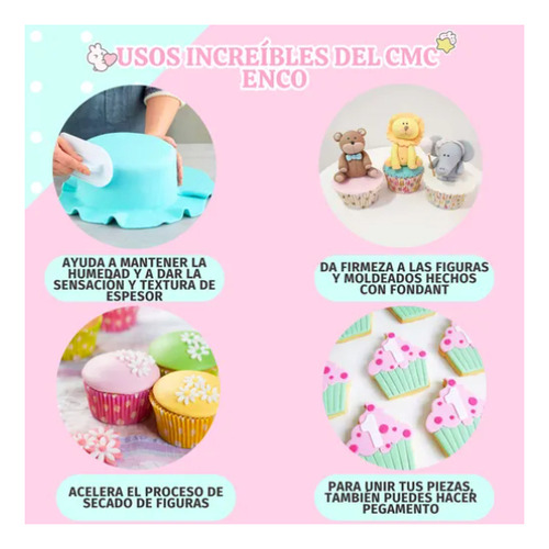 Endurecedor De Fondant Cmc Sodica Enco