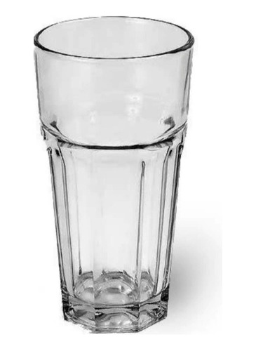 Vaso Facetado Trago Largo Durax 330cc X12 