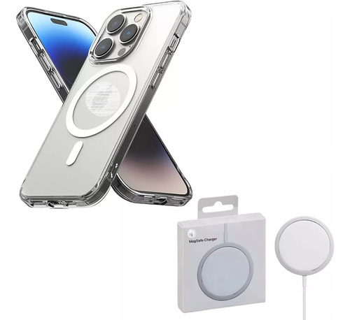 Combo Funda Magnetica+cargador 20w Para iPhone 13 Pro