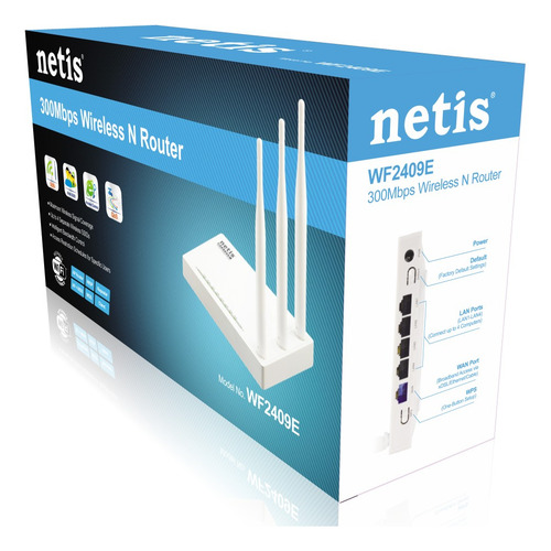 Router Inalámbrico Netis Wf2409e, 2.4 Ghz, Hasta 300mbps.