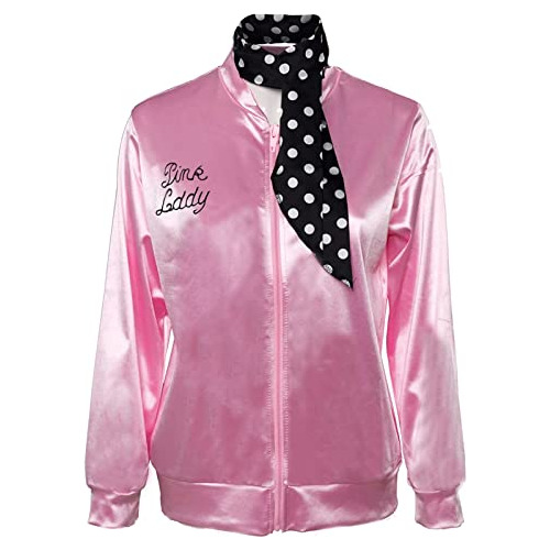 Chaqueta Rosa De Años 50 Pañuelo Mujeres, Disfraces D...