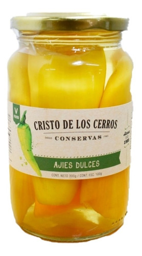 Ajies Dulces En Vinagre Cristo De Los Cerros 300 Gr