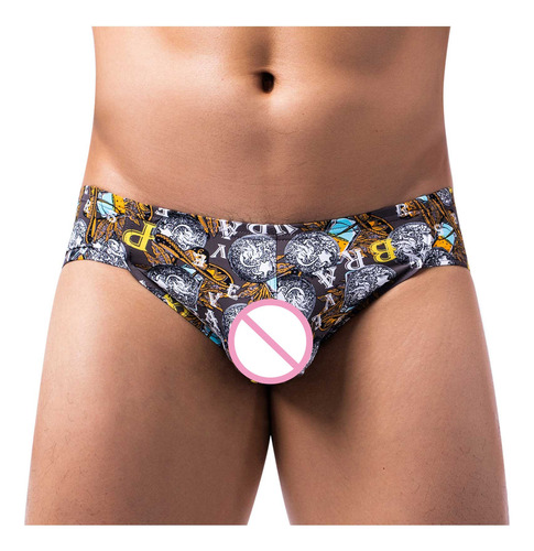 Bragas Transpirables De Cintura Baja Con Estampado Casual De