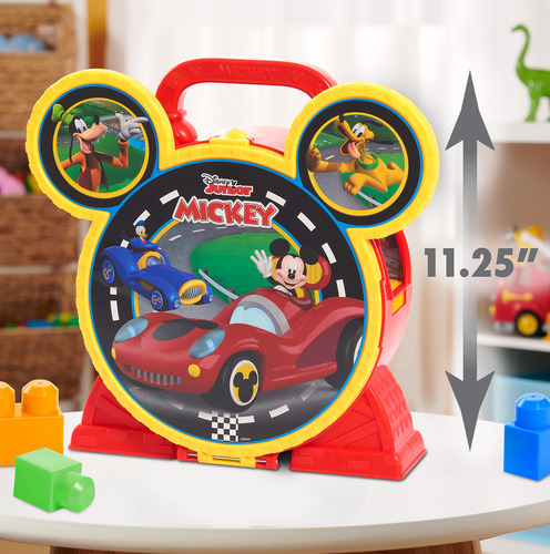 Playset Disney Junior Mickey Mouse Stow N Go Garage Con 2 Co