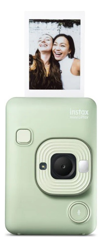 Câmera Instax Liplay Hibrida 2 Em 1 Impressora Bt Verde