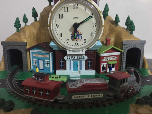 Tren Reloj De Pila Vintage Funciona Reloj Y Tren Saluda 22cm