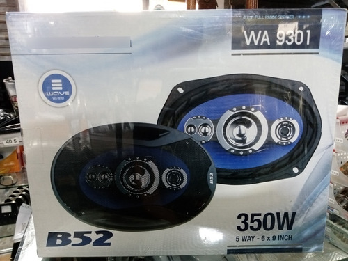 Cornetas B52  Alta Voz De Gama 6x9 W 9301 350w