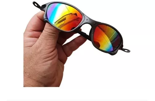 Óculos de Sol Juliet X-Metal Arco Iris Pinada Armação Toda em Metal