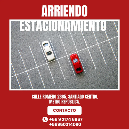 Arriendo Estacionamiento En Santiago Centro, Metro República