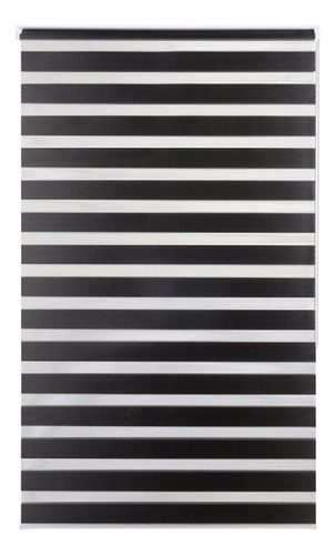 Persiana Negra Tipo Zebra Facil Instalacion 140x180 Cm