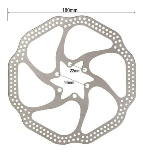 Imagen 3 de 3 de Disco De Freno Para Bicicleta Mtb Marca Avid 180mm 6 Huecos