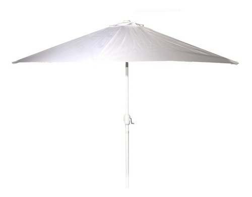 Sombrilla Parasol Aluminio Grande Jardin 2.70m  Blanco