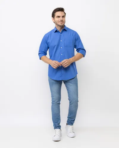 Camisa social azul marinho cheap colombo