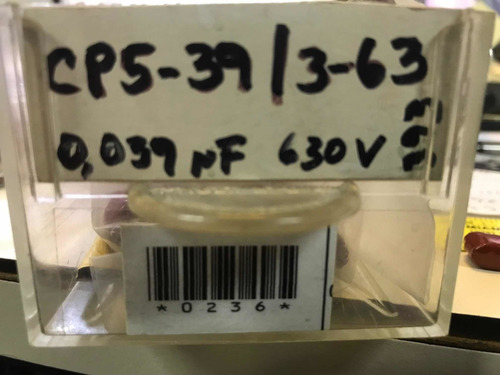 Condensador Poliester 0.039uf 630v 39000pf 39nf 393k 0,039uf