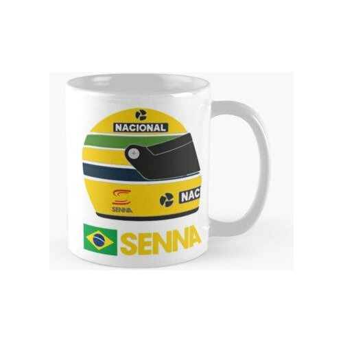 Taza Casco Ayrton Senna Calidad Premium