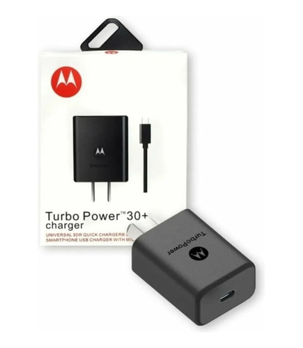 Cargador Fuente Celular Motorola Turbo + Cable Tipo C