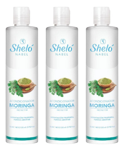 3 Pack Acondicionador De Moringa Shelo