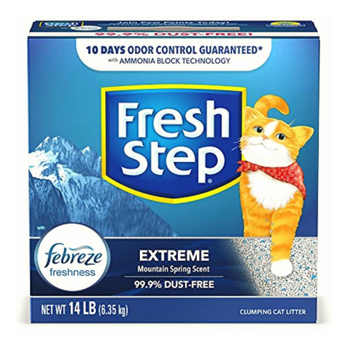 Fresh Step Multi Cat Con Frescura De Febreze, Extreme, Gris,
