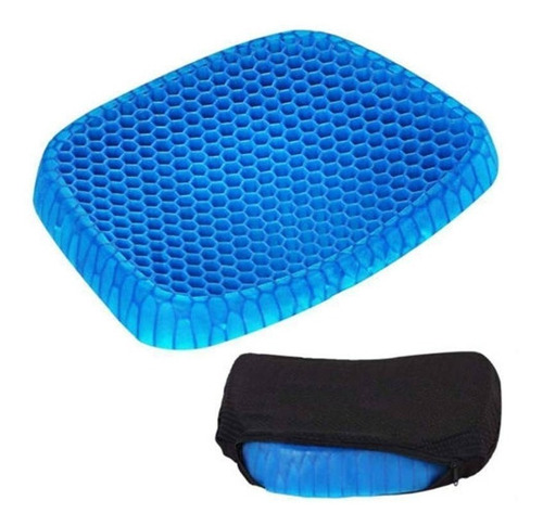 Cojin En Silicona Asiento Gel Silla Flexible + Protector