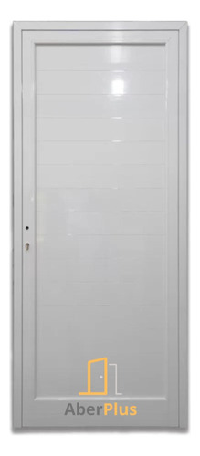 Puerta Aluminio Módena 80x200 Ciega Blanco Aberplus