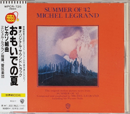 Cd Summer Of 42 Picasso Suite Michel Legrand Trilha Sonora