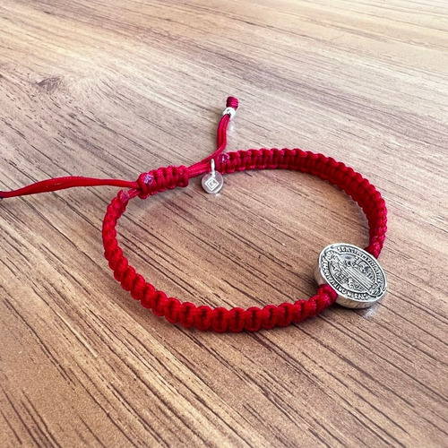 Imagen 4 de 8 de Pulsera Tejida San Benito De Plata .925 Y Oxido Agálea