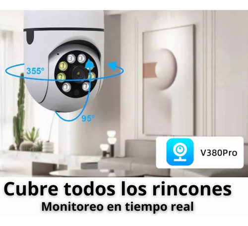 Cámara Foco Bombilla Wifi Compatible iPhone Android