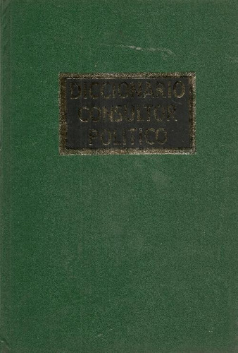 Libro Diccionario Consultor Politico : Verde De Julio Cesar