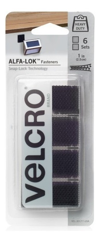 6pz Cuadros Adherible Organizador Velcro Tira Gancho Negro