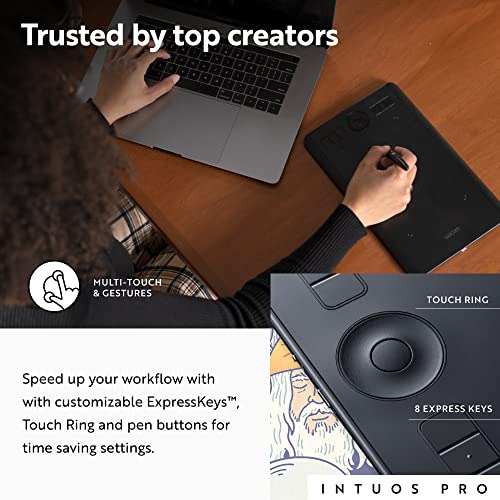Tableta Gráfica Wacom Intuos Pro Medium Bluetooth, 8