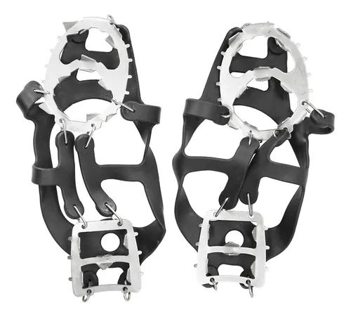 Alomejor Ice Snow Grips – Crampones Universales De 14 Dientes De Acero Antideslizantes – Camina Seguro Sobre Hielo Y Nieve