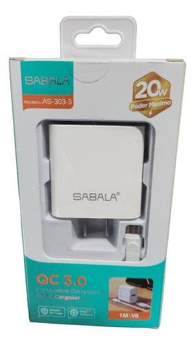 Cargador 20w Sabala Con Cable De Carga 