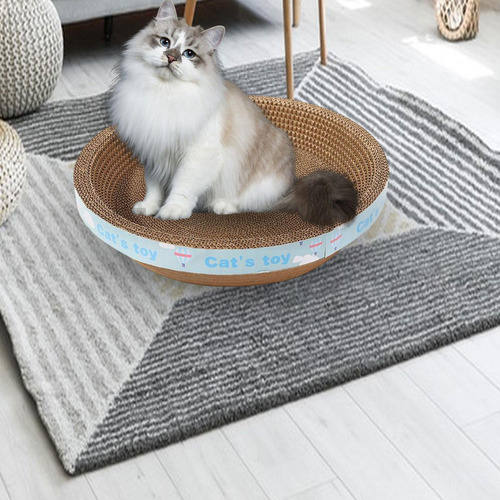 Almohadilla Para Rascar Para Gatos, Cama De Nido Circular, S