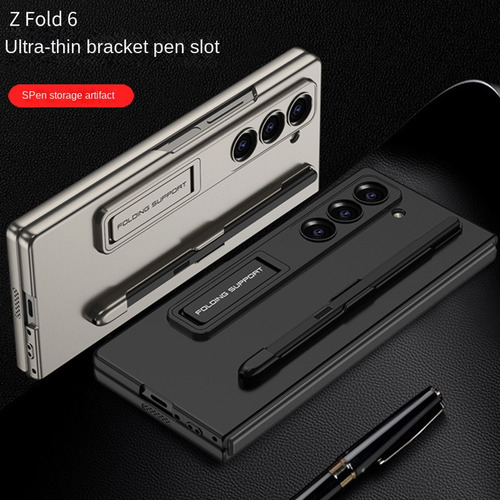 Z Fold6 Funda De Teléfono Con Soporte De Carcasa Dura