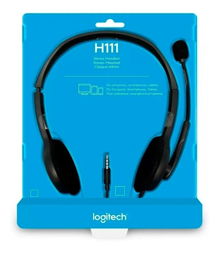 Audífonos Logitech H111 gris