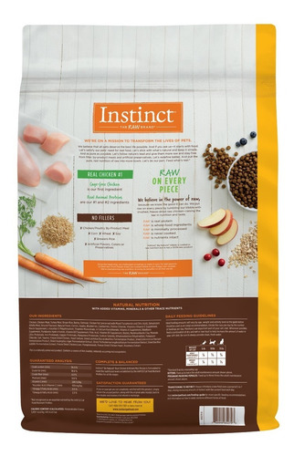 Imagen 2 de 5 de Croquetas Instinct Be Natural Pollo 6 Kg Para Gatos