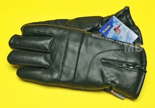 Guantes Para Nieve Frio Moto Termicos ( Eco Cuero ) Hombre !