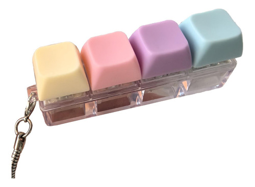 Keyboard Keychain, Haga, Juguete Sensorial, 4 Teclas